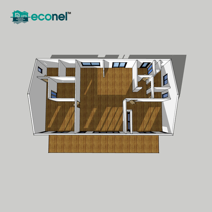 High Luxury Fashionable Low Cost Small Steel Frame Prefab Cement Concrete House