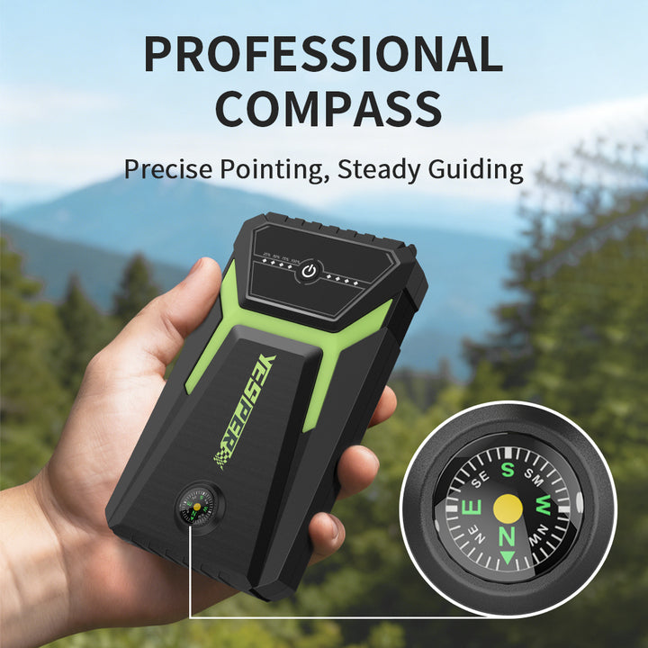 YESPER Armor Mini 3 Portable Jump Starter 1200A Peak Current Professional Compass Multifunction Starter Jump