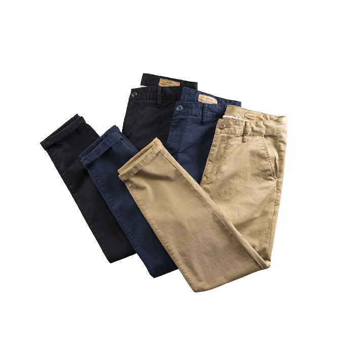 Classic Comfort: Cotton Men's Khaki Chino Pants