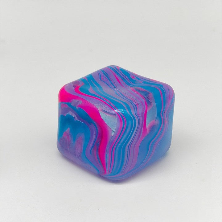 Nice Cube Swirl - Sensory Toy with a Super Solid Squish - Unique, Swirling Color Blend