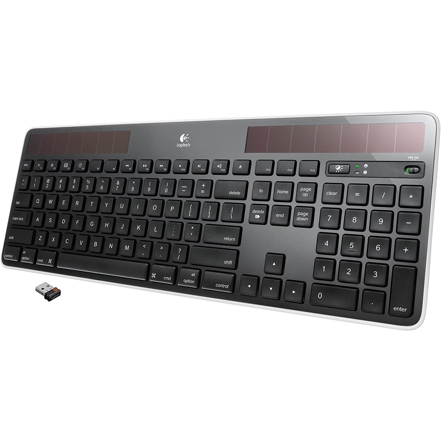 Logitech K750 Blue tooth 2.4 GHZ Wireless Keyboard Solar Light Powered for Computer Business Home Office