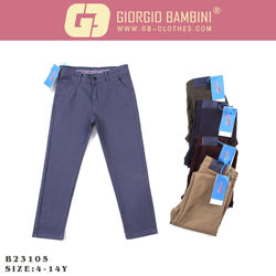 Wholesale Children Clothes Kids Casual Pants Long 2-8 Years Children Chino Trousers Skinny Pants Boys Pants&Trousers