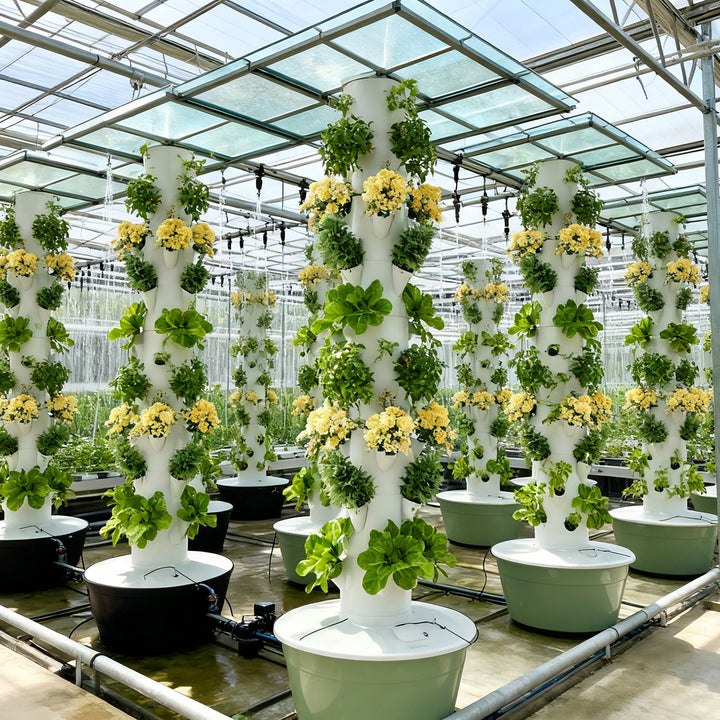 Outdoor Indoor Home Vertical Farming Growing Tower for Vegetable Garden Aeroponics Tower with Light Hydroponics System