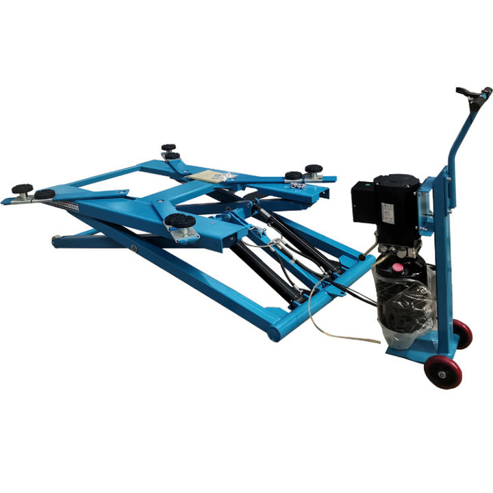 Low Profile Hydraulic Scissor Car Lift Platform Car Repair Shop Equipment