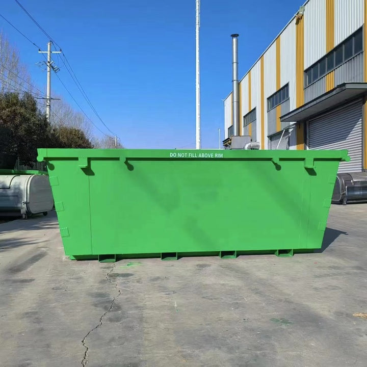 6 Cubic 6m Front Load Construction Trailer Dumpster Skip Bins Crap Metal Waste Management Bin for Home Use Scrap Metal Bin