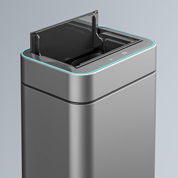 ELPHECO 15L-50L Smart Sensor Trash Can Stainless Steel Automatic Waste Bin for Indoor Household