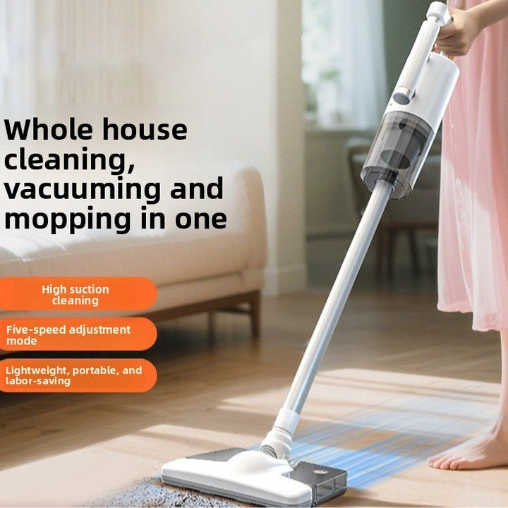 5-Speed Hand Held Cordless USB Vacuum Mop 2-in-1 Wet Dry Lightweight Portable High Suction Whole House Cleaning Pet Areas Car