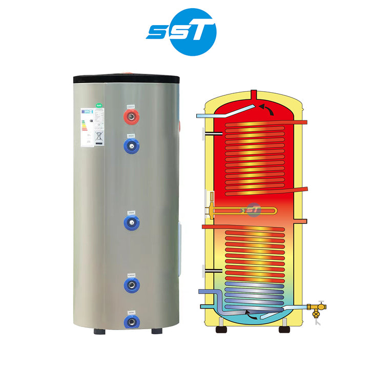 Boiler Water Heat Pump Buffer with tank Hotel Villa Geyser tank 50l 100L 200l Heat Water Heat Pump tank