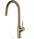 Hidden Pull Down PVD Water Tap Gold Kitchen Sink Faucet Rotatable Matte Black Kitchen Faucet