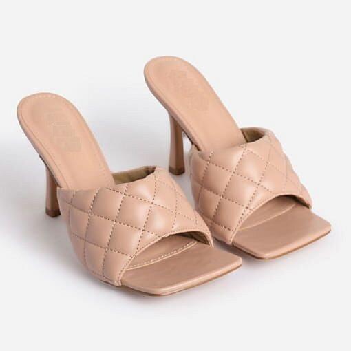 classic stiletto heel ladies sandals individual heels square toe solid shoes women
