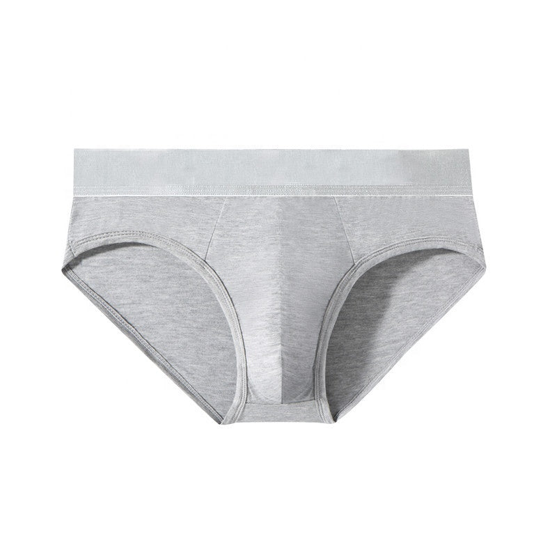 Customized men's briefs elastic polyester milk silk sexy men's briefs low waist large underwear