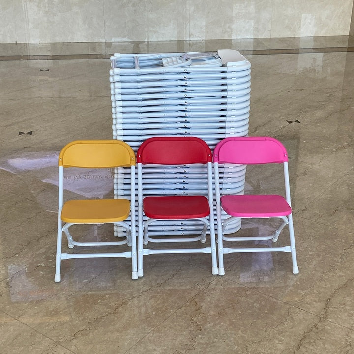 10 Pcs/carton Modern Design Low Price Colorful Plastic Stackable Folding Chairs for Kindergarten Elementary School Students