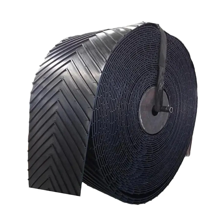 Ep Steel Cord Rock Cleated Heat Resistant Chevron Industrial Rubber Conveyor Belt for Sand and Gravel Rock Stone Crusher