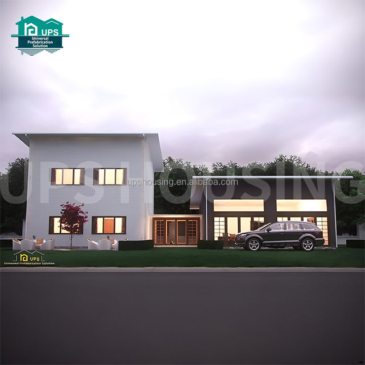 Prefabricated Prefab Cement Villa House Luxury Double-layer 4 5bedroom Prefab Houses Modern Modular Prefab House