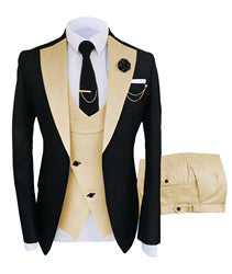 2022 Slim fit groom wedding business tuxedo formal gentleman 3 pieces blazer designs for set men suits