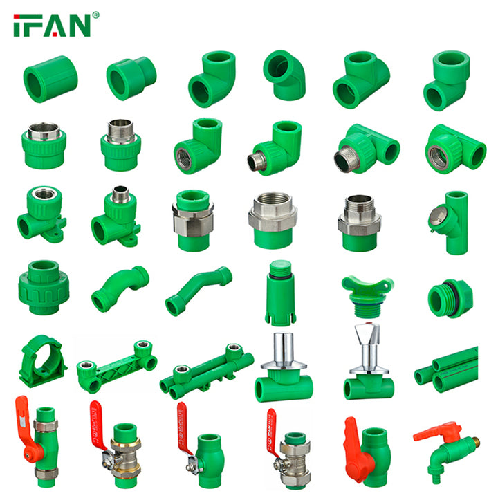 IFAN Factory OEM Plastic PPR Pipe Fitting Equal PPR Water Pipe Fittings