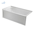 Factory Wholesale Best Price Bathroom Alcove Tub Fiberglass Acrylic Apron Bath Tub with Integral Apron