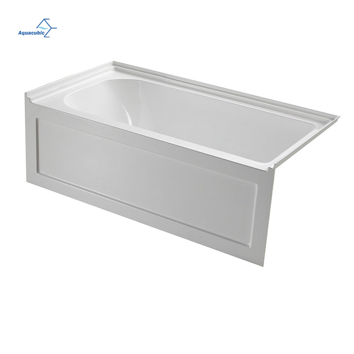 Factory Wholesale Best Price Bathroom Alcove Tub Fiberglass Acrylic Apron Bath Tub with Integral Apron