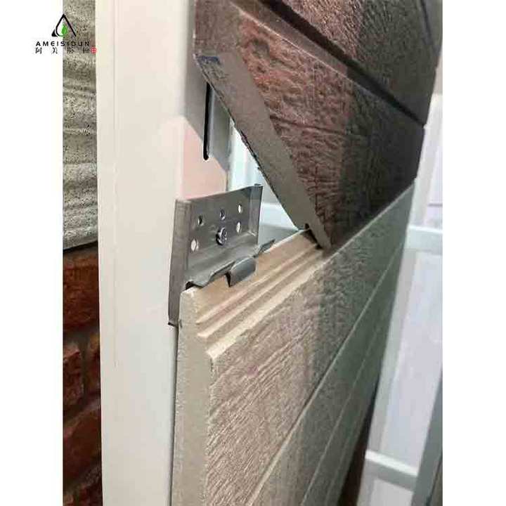 Ameston Modern Outdoor Fiber Cement Board Wood-Grain Surface Wall Siding for Exterior Application
