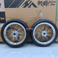 ultra bee supermoto wheels tire set tyres Parts Silver wheel rims 100/80-17 130/70-17 street supemotos wheel Chrome-plated