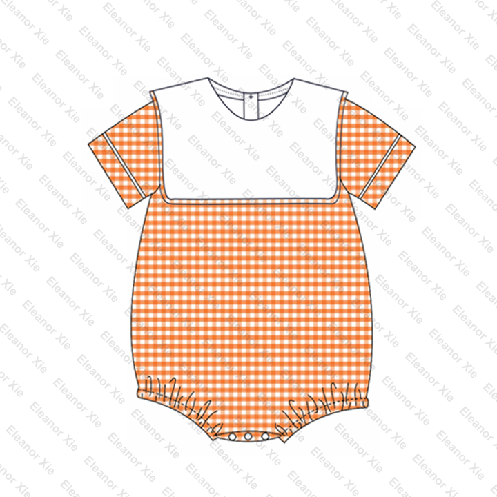 2023 Pumpkin Fall Siblings Matching Toddler Baby Bubble Rompers Boy Clothing Sets Outfit Cotton Halloween Girls Dress