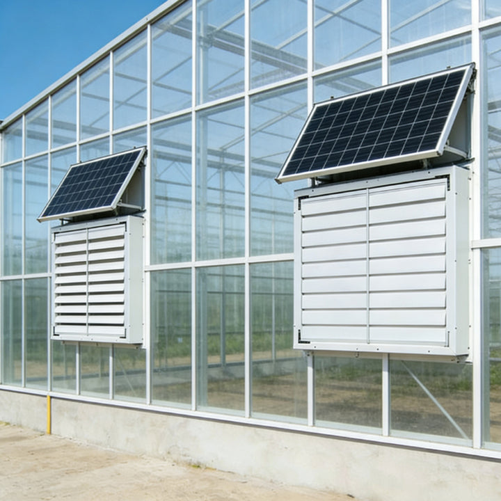 Poultry Fan DC Solar Cooling System Brushless 30inch Industrial Wall-Mounted Ventilation Fan OEM ODM