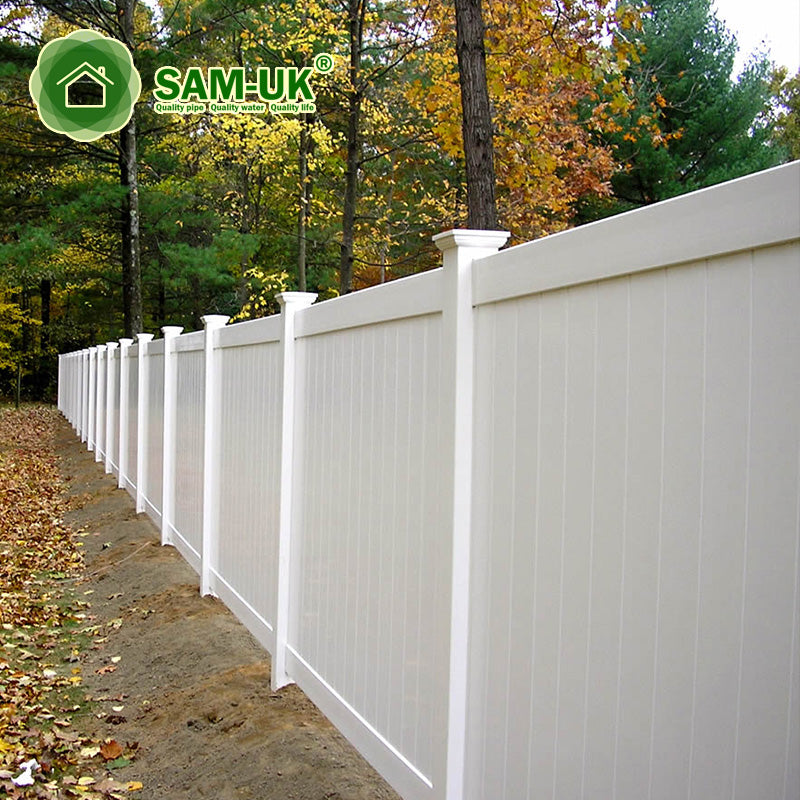 plastic UV resistant and easy to assemble 8x8 Pvc Panel Farm Fence Garden Brand fencing trellis New Privacy White vinyl fence