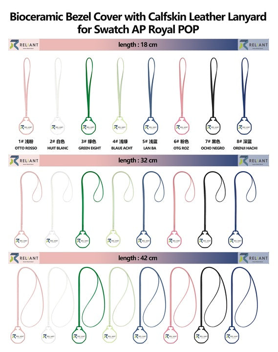 [Pre-Sale] New Swatch X AP Royal Pop Pendant Strap & Royal Pop Ceramic Lanyard Strap for Swatch Audemars Piguet X