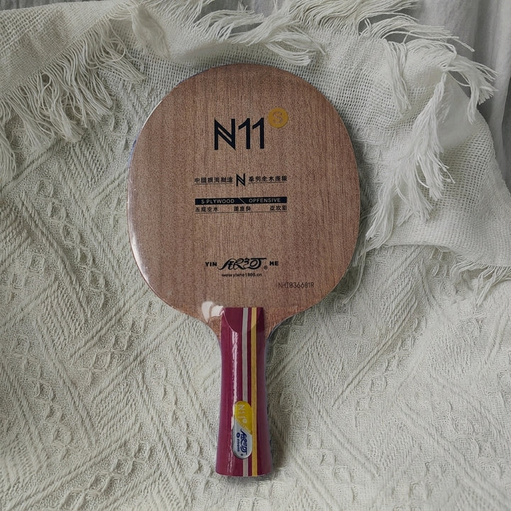 Yinhe N11s Table Tennis Blade 5-Ply Pure Wood Fast Attack and Loop Entry Level Ping Pong Training for Beginner Intermediate