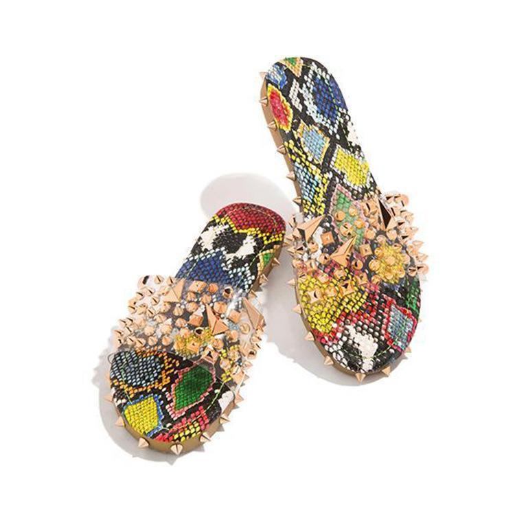 2021 designer women snakeskin jelly chain ladies kids big handbag backpack purse and shoe slide slipper sandals matching bag set