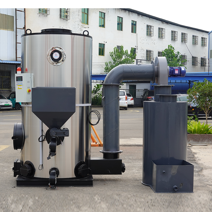 China Factory Automatic 200kw 240kw Wood Pellet Burner Boiler for Industrial Home Heating Vertical Style Fireplace