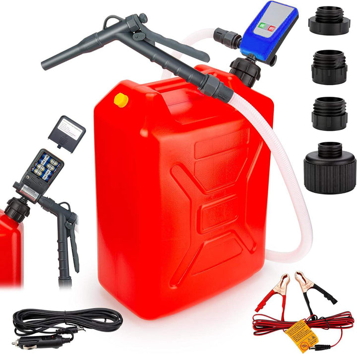Plastic 3.2GPM Portable Manual Nozzle Battery Powered Fuel Transfer Pump Efficient Versatile Fuel Transfer Pump for Car Truck
