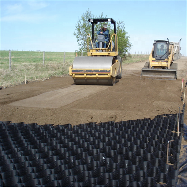 HDPE Material Plastic Driveway Gravel Grid Geocell for Soil Stabilization Retaining Walls