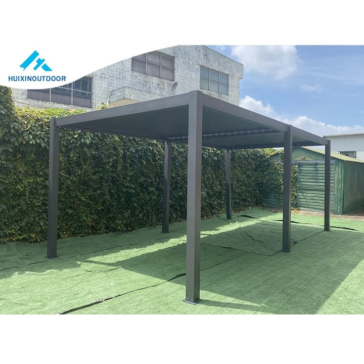 The New Listing Terrace Roofing Gazebo Aluminium Pavillon Canopy Cover Blind Pergola Garden Patio Aluminum Modern Gazebo Design