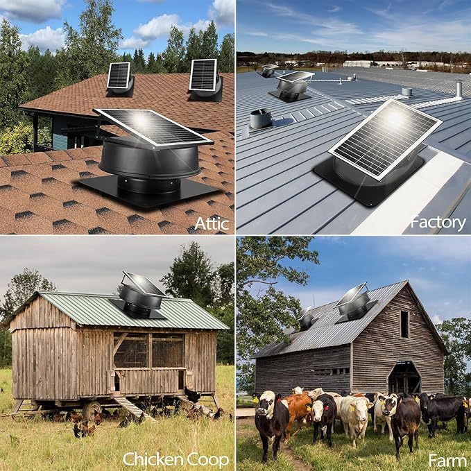 12inch Solar Roof Axial Flow DC Brushless Motor Industrial Exhaust Fan OEM Waterproof IP65 Aluminum Alloy Water Tank Cooling
