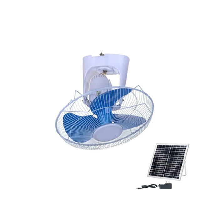 LANLISHI LS-DC16 16inch DC 12V Ceiling Fan Solar Battery Power High Speed 1250RPM Lithium Battery 10-12h Runtime Remote Control