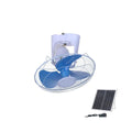 LANLISHI LS-DC16 16inch DC 12V Ceiling Fan Solar Battery Power High Speed 1250RPM Lithium Battery 10-12h Runtime Remote Control