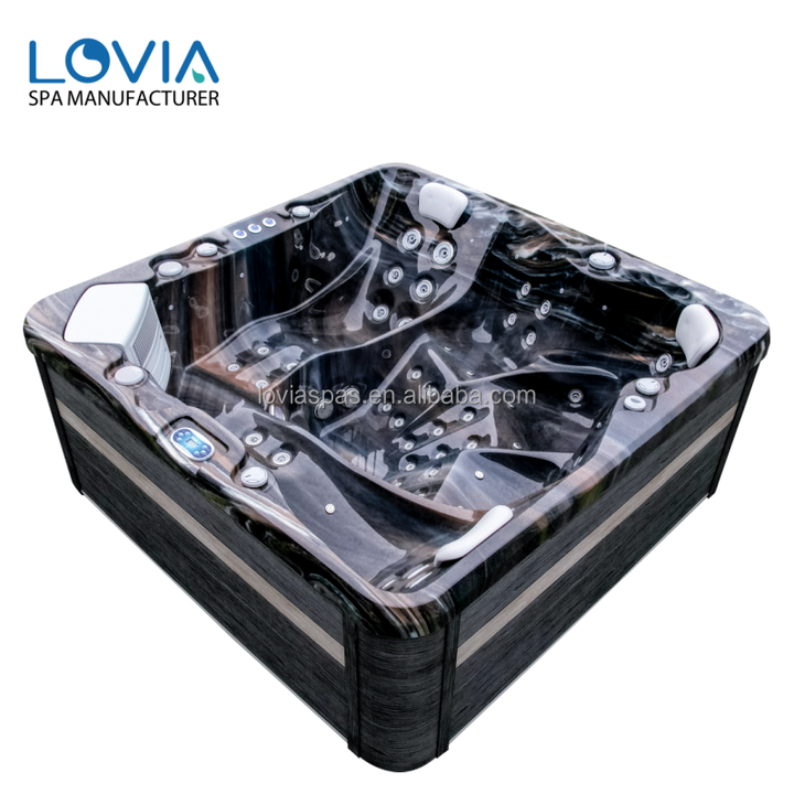 Made in China Jaccuzi Outdoor Spa Hydromassage Bathtub Person Hot Tub 5 Massage Spa Cheap Jakuzzi with Lovia
