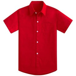 Custom Kids Boys Button Down Shirts White Wedding Party School Uniform Formal Shirt 100% Cotton Solid Boys Dress Shirts