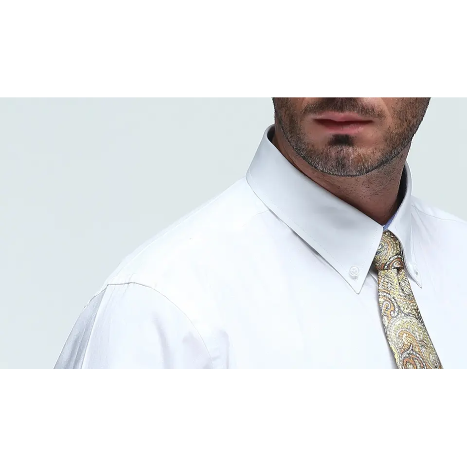Anti-Shrink Breathable Spandex Cotton Formal Office Casual Long Sleeve Mens Dress Shirts