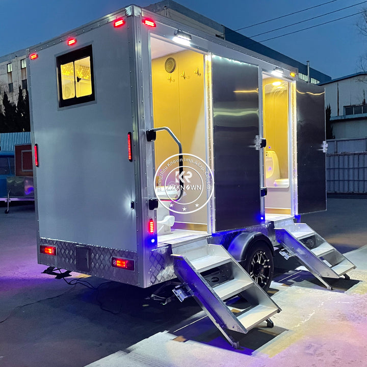 2025 Restroom Portable Toilet Luxury Restroom Trailer Mobile Bathroom Toilets for Sale Upgraded Portable Toilet Camping
