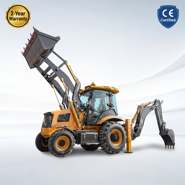 FREE SHIPPING Cargador Frontal Retroexcavadora 4X4 Backhoe Loader Ce Euro 5 Loader Backhoe Backhoe Loader Tractor with Loader