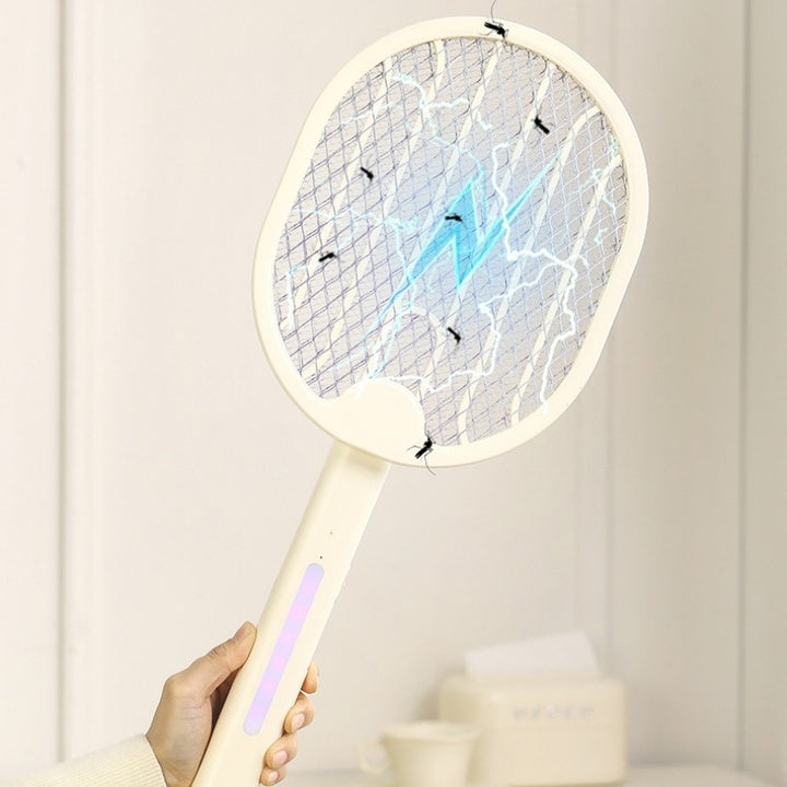 Wholesale Summer Kitchen Indoor Fly Killer Bug Zapper Type-c USB Rechargeable Electric Fly Swatter Racket Plastic