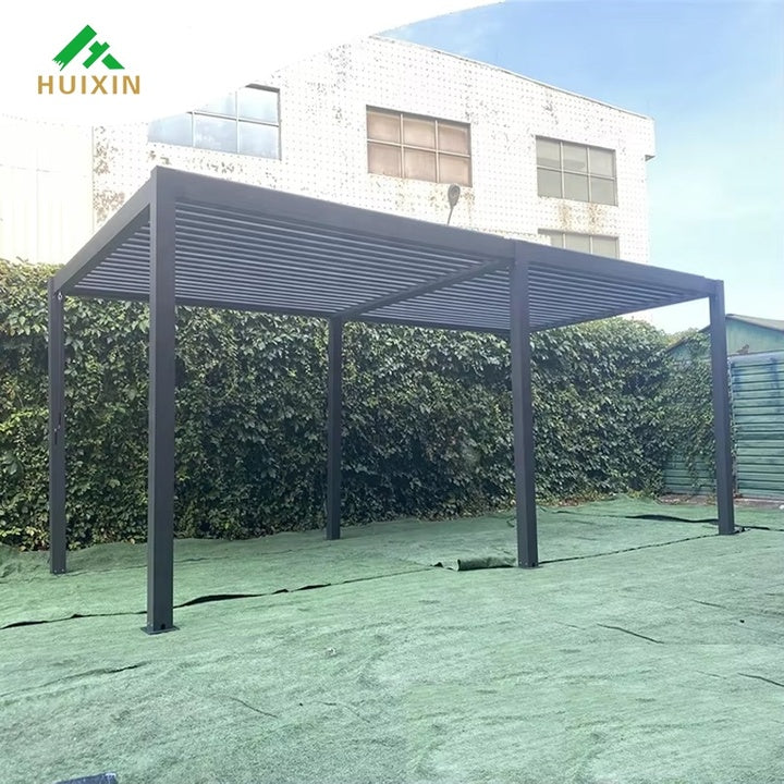 Waterproof Aluminum Louver Summer Vintage Pergola Portable Backyard Patio Nature 15 Year Guarantee UV Protection