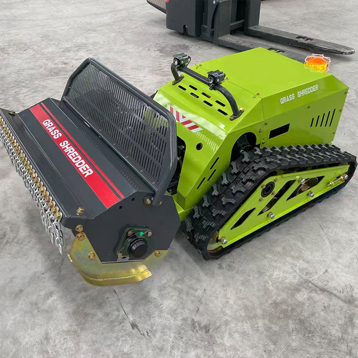 New Tracked Hydraulic Motor/Engine Remote Control Flail Mower for Tall Grass and Alfalfa Mowing on Slopes and Wasteland Farms