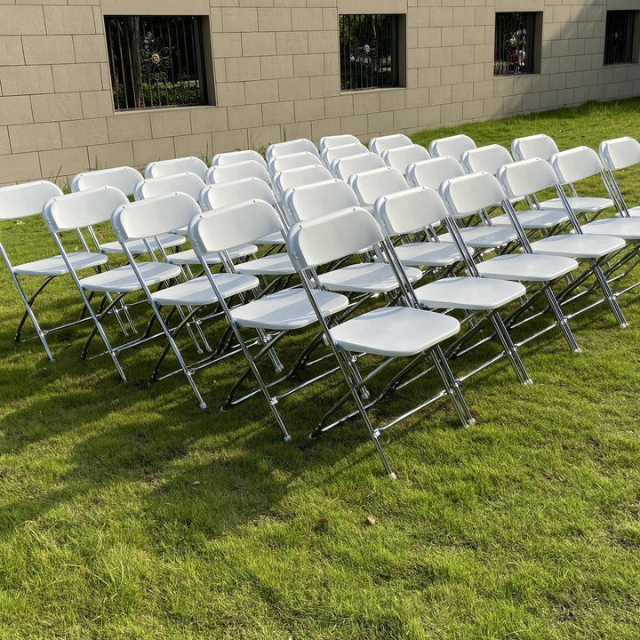 Wholesale Hot Sale Modern Durable Foldable Party Wedding Garden Banquet Restaurant Events Steel & Plastic Folding Chair