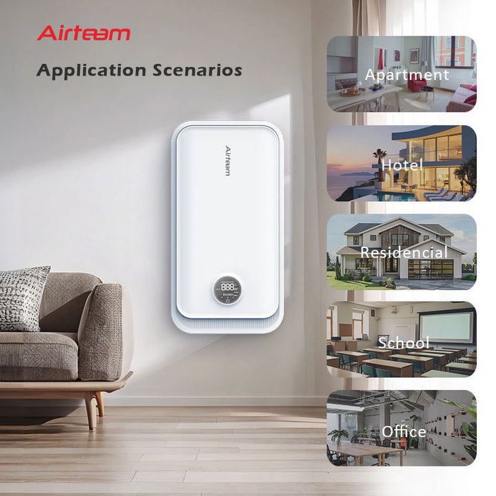 Single Room Wall Mounted Mechanical ERV Ventilation System Unit air Recuperator