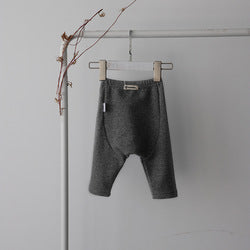 Spring Autumn Solid Color Cotton Child Baby Kids Unisex Sports Long Trousers Pants For Baby Boys Girls
