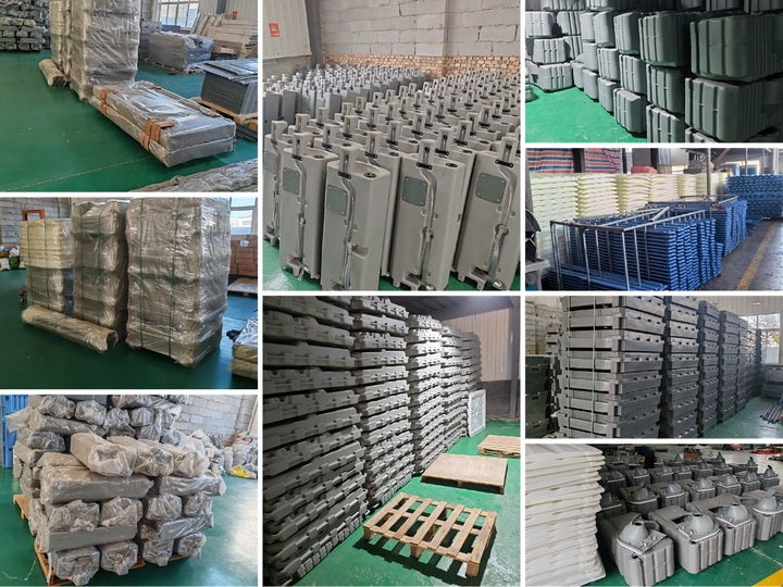 Portable Restroom Outdoor HDPE Toilet Cabin with Hand Wash Station and 350L Storage Tank for Construction Site