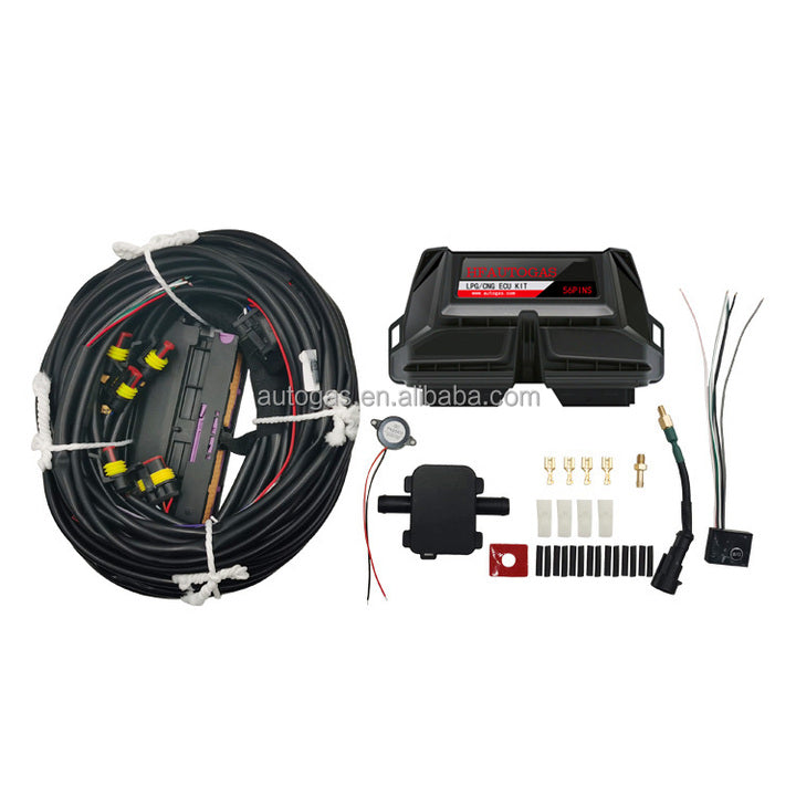 HFAUTOGAS No.8 Autogas Conversion Kit Basic Power -4 CYL ECU Kits Aluminum Unimog 2003-2006 High Quality New LPG CNG Gas